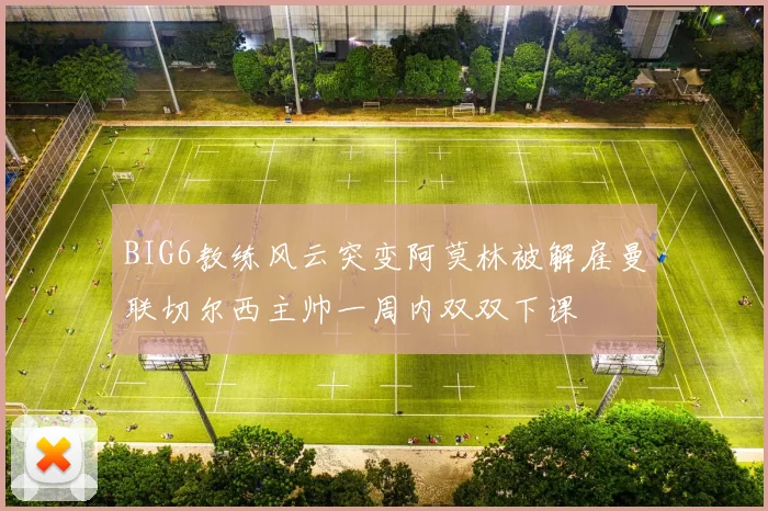 BIG6教练风云突变阿莫林被解雇曼联切尔西主帅一周内双双下课
